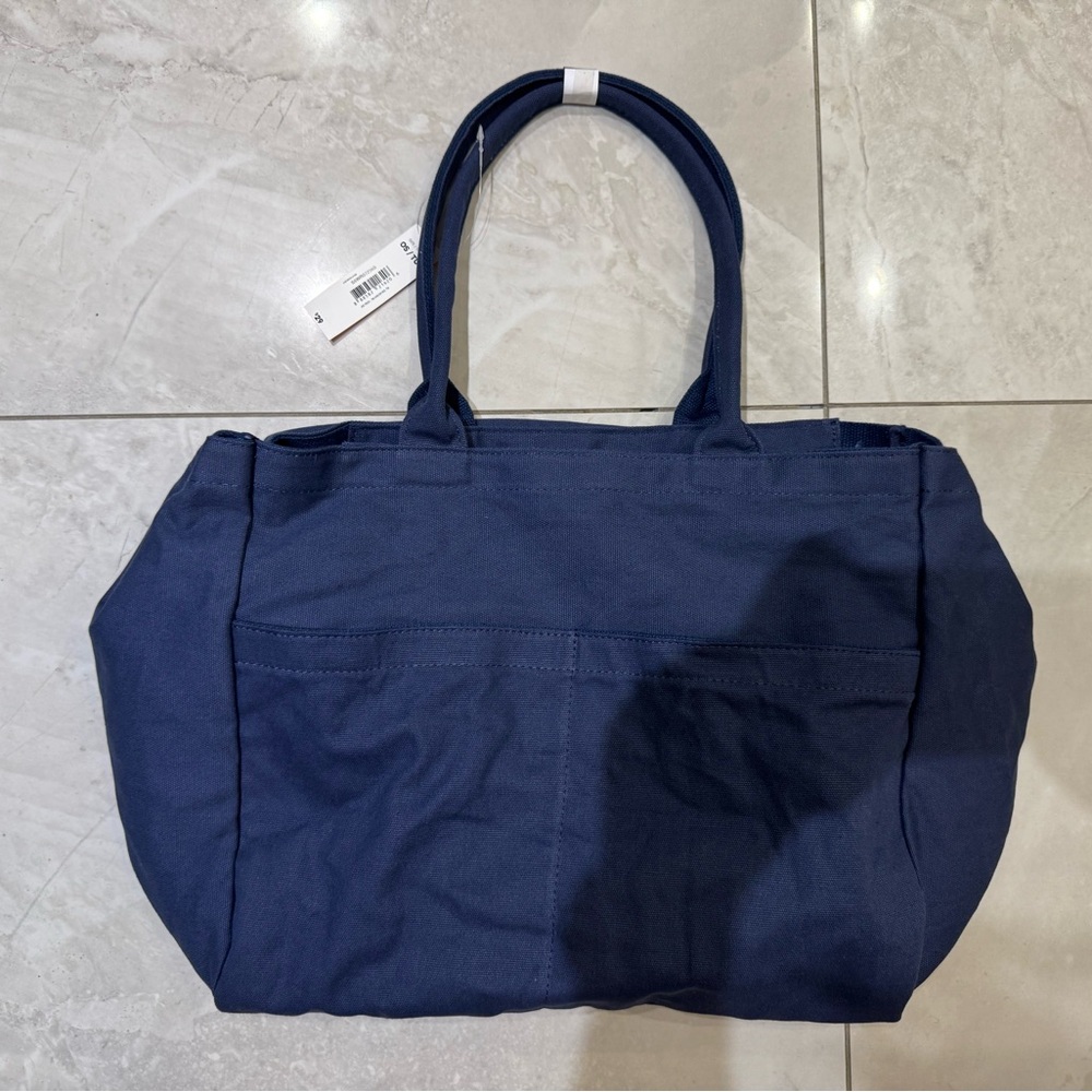 Joe Fresh Navy Canvas Shoulder Tote